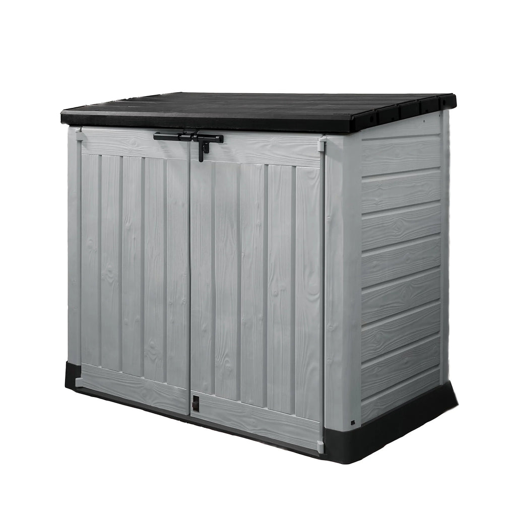 1200L Outdoor Garden Storage Box, Polypropylene Storage Unit, Grey