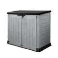 1200L Outdoor Garden Storage Box, Polypropylene Storage Unit, Grey